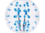 Palla Gonfiabile Bump Bumper 1 Pz. 1,2 M X 1,03 M, Palla Di Collisione Umana, Corpo In Pvc Palla Gonfiabile Di Rimbalzo Per Attività All'aperto, Trasparente + Punti Blu Palla Gonfiabile Bumper