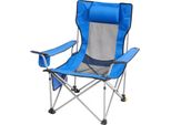 Sedia A Sdraio Sedia Da Campeggio Sedia Da Giardino Sedia Da Spiaggia Sedia Pieghevole 150Kg Blu