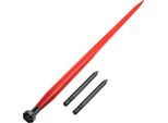 Lancia Per Balle Di Fieno Da 49", Portata 3000 Lbs, Larghezza 1 3/4"", Con Dado E Ghiera"