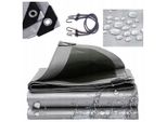 Ekspand | Telone 5X5 M - Argento-Nero - Fossa E Forte, Mrozoodporna, Wodoodporna, Protezione Uv