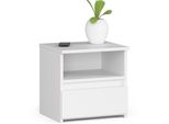 Comodino CL1 40 Cm Bianco Con Pratica Capacità Di Stoccaggio E Design Elegante