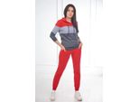 Kesi Set Donna Bronzoo Rosso-Grigio Taglia Unica