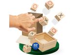 Gioco Da Viaggio 'Tic-Tac-Toe' - Pratico Mini Gioco Da Tavolo In Legno - Ideale Come Gioco Per Tutta La Famiglia E Adatto Ai Bambini Dai 6 Anni In Su - Gioco Da Tavolo Per L'auto, La Spiaggia O Il Campeggio Natura