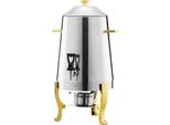 Distributore Di Bevande Vevor Distributore Di Bevande Calde (13 L) In Acciaio Inox Con Bruciatore Ad Alcool, Distributore Di Bevande Fredde Con Rubinetto Antigoccia Per Caffè Tè Acqua Calda, Per Ristoranti Hotel Feste