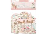 Stamperia Clear Die Cuts Stampi Su Lamina Abbellimenti Scrapbooking - Rosa Natale