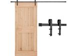 Kit Di Ferramenta Per Porte Scorrevoli Vevor 10Ft, Capacità Di Carico 330 Lbs, Compatibile Con Larghezza Massima Di 60 Pollici E Spessore Da 1-3/8 A 1-3/4 Pollici, Binario Resistente E Rullo A J, Nero