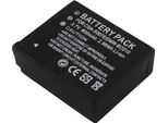 Avizar, Batteria Ricaricabile Panasonic Lumix Dmc 800 Mah 3,7 V Li-Ion, Nero