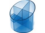 Helit Multik "Cher Economy Trasparente, 4 Scomparti, Blu"