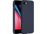 Custodia Per Iphone 7/ Iphone 8/ Iphone Se 2020/ Iphone Se 2022 - Silicone - Custodia Morbida Accezz/Copertina Posteriore - Blu Scuro