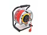 Awtools Rosso Cavo Di Prolunga Per Fusti Metallici Pesanti 30M 3X2,5 Mm 16A / 3680W / Ip44