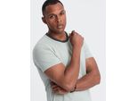 Ombre Clothing Maglietta Da Uomo A Maniche Corte Supreborg Grigio-Verde S