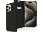 Cover Per Iphone 16 Pro - Pelle Finta - Custodia Flip Flap Accezz - Nero