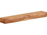 Vidaxl Mensole A Muro 2 Pz. 80X17X8 Cm In Legno Massiccio Di Acacia