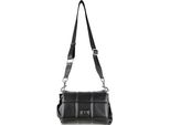 UmhäNgetasche "Oslo", Damen, Gr. B/H/T: 24Cm X 17Cm X 9Cm Onesize, Schwarz, Lederimitat, Collezione Alessandro, Taschen UmhäNgetasche, Mit Modischer Steppung