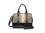 UmhäNgetasche "Keola", Damen, Gr. B/H/T: 32Cm X 22Cm X 13Cm Onesize, Gold, Lederimitat, Collezione Alessandro, Taschen UmhäNgetasche, Schimmerndes GepräGtes Material