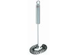 Spiralbesen RÖSle, Silber (Edelstahlfarben), Silikon, Schneebesen, Saucenbesen Mit Silikonspirale, Edelstahl 18/10, SpüLmaschinengeeignet