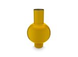 Dekovase PIP STUDIO Vase, gelb (ocker), B:24cm H:40cm T:24cm Ø:24cm, Metall, Vasen