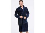 Bademantel BISON BISON Bademantel Gr. M, blau (navy), M, Oberstoff: 100% Baumwolle, Hausmäntel