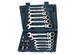 Ks Tools Gearplus Set Di Chiavi Combinate A Cricchetto Da 18 Pezzi, Bloccabili (503.4868)