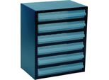 Raaco 250/6-3 Small Parts Container (L X W X H) 255 X 357 X 435 Mm No. Of Compartments: 6 Content 1 Pc(S)