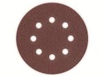 Set Di Fogli Abrasivi Per Levigatrici Rotorbitali, 8 Fori, 125 Mm, K 40, Confezione Da 25 Pz