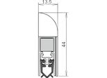 Guarnizione Porta Wind-Ex 1-310 1-S.L.1110Mm Alu.Silverf.Hlt Athmer