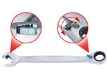 Ks Tools Duo Gearplus Chiave Combinata, Funzione Cricchetto Aperto 16 Mm, Reversibile ( 503.5916 )