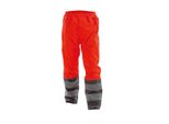 Dassy® Sola Pantaloni Antipioggia Alta Visibilità Neon Red/Cement Grey Taglia 2XL Lunghezza: Standard