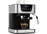 Klarstein 1,5 L Siebträgermaschine für 2 Tasse Kaffee, Mini Espressomaschine mit Milchschäumer, 15 Bar Siebträger Kaffeemaschine Klein, Gute Espresso Kaffeemaschine, Edelstahl-Espressomaschinen 1050 W