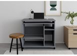 Computertisch VOGL MÖBELFABRIK Compi, grau (anthrazit), B:90cm H:76cm T:50cm, Tische, Computertisch