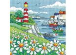 Set Per Punto Croce Heritage In Aida "Daisy Shore"", Schema Contato, BSDS1520-A, 20,5X20,5Cm"