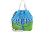 Oilily Borsetta Borsa A Tracolla Drawstring Handbag Aquarius Celeste Verde Chiaro