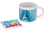 Bandai Jaws .Coaster&Keyring Set Regalo Tazza Trasparente Trasparente Taglia Unica