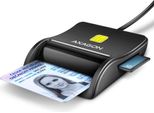 Axagon Axagon CRE-SM3SD Lettore Usb Di Smart Card E Sd/Microsd/Sim Flat Usb 2.0 Indoor Nero