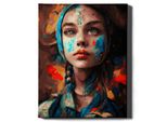 Oh Art! - Set Per Dipingere Con I Numeri - 40X50Cm, Con Cornice In Legno E Pennelli "Ragazza"" Fai Da Te"