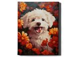 Oh Art! - Set Di Colori Per Cani - 40X50Cm, Con Cornice In Legno E Pennelli Fai Da Te