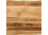 Vidaxl Piano Da Tavolo Con Bordo Ad Albero 40X40X2,5 Cm Legno Massiccio Di Mango Grezzo