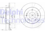 2X Disco Freno Posteriore Delphi BG3906