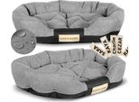 Lettino Per Cani 100X75 Cm Personalizzato Impermeabile Grigio