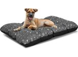 Cuscino Per Cani Prestige 80X60 Cm Impermeabile Con Ossa D'argento