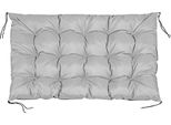 Cuscino Da Giardino 120X80 Cm Per Panchina Pallet Impermeabile Grigio Chiaro