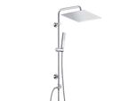 Joho Doccia Acciaio Inox Senza Miscelatore Fori Muro Regolabili Set Doccia A Pioggia Con Soffione Doccia In Acciaio Inox 30 * 30 Quadrato