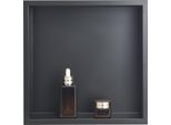 Nicchia Doccia Vevor, 10,16X33,02X33,02 Cm, Nicchia Da Incasso A Parete, Mensola Per Doccia In Acciaio Inox, Organizzatore Di Sapone E Shampoo, Resistente E Facile Da Installare, Nero Per Bagno