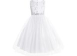 Ragazze Abito Da Principessa Taglia 152 Cm Abito Da Sera Abito Da Festa Matrimonio Abito In Pizzo Abbigliamento Paggetto Abito Da Damigella D'onore