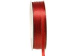 Nastro Regalo Di Natale Rosso Oro 6Mm X 50M Nastro Di Raso Decorazione