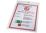 Leitz 4094-00-00 4094 Sichttasche, A4, Pvc, Genarbt, Mit ÖSe, Farblos