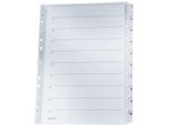 Leitz 4324-00-00 4324 Indice Numerico - 1-10, A4, Cartone, 10 Fogli, Grigio