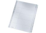 Leitz 4326-00-00 4326 Indice Numerico - 1-20, A4, Cartone, 20 Fogli, Grigio