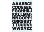 Avery Zweckform® 3780 Etichette Per Lettere - A-Z, 9,5 Mm, Nero, Autoadesive, Resistenti Alle Intemperie, 104 Etichette