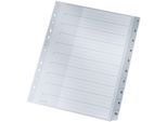 Leitz 1280-00-00 1280 Indice Numerico - 1-10, Pp, A4 Extra Largo, 10 Fogli, Grigio